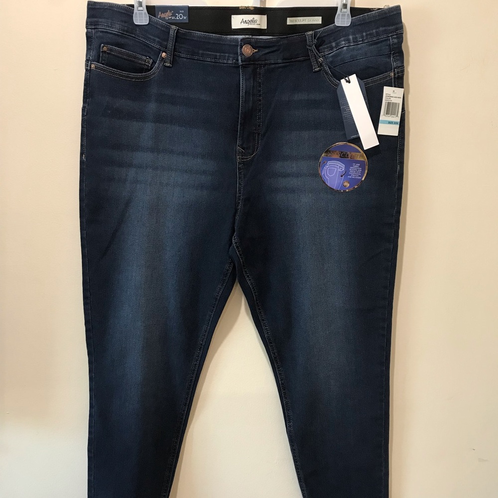 Women’s Plus 360 Sculpt Angels Forever Young/skinny Jeans/size 20w/nwt